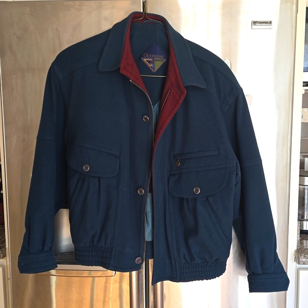 Vintage Odermark Sport Cahsmere Wool Full Zip Jacket